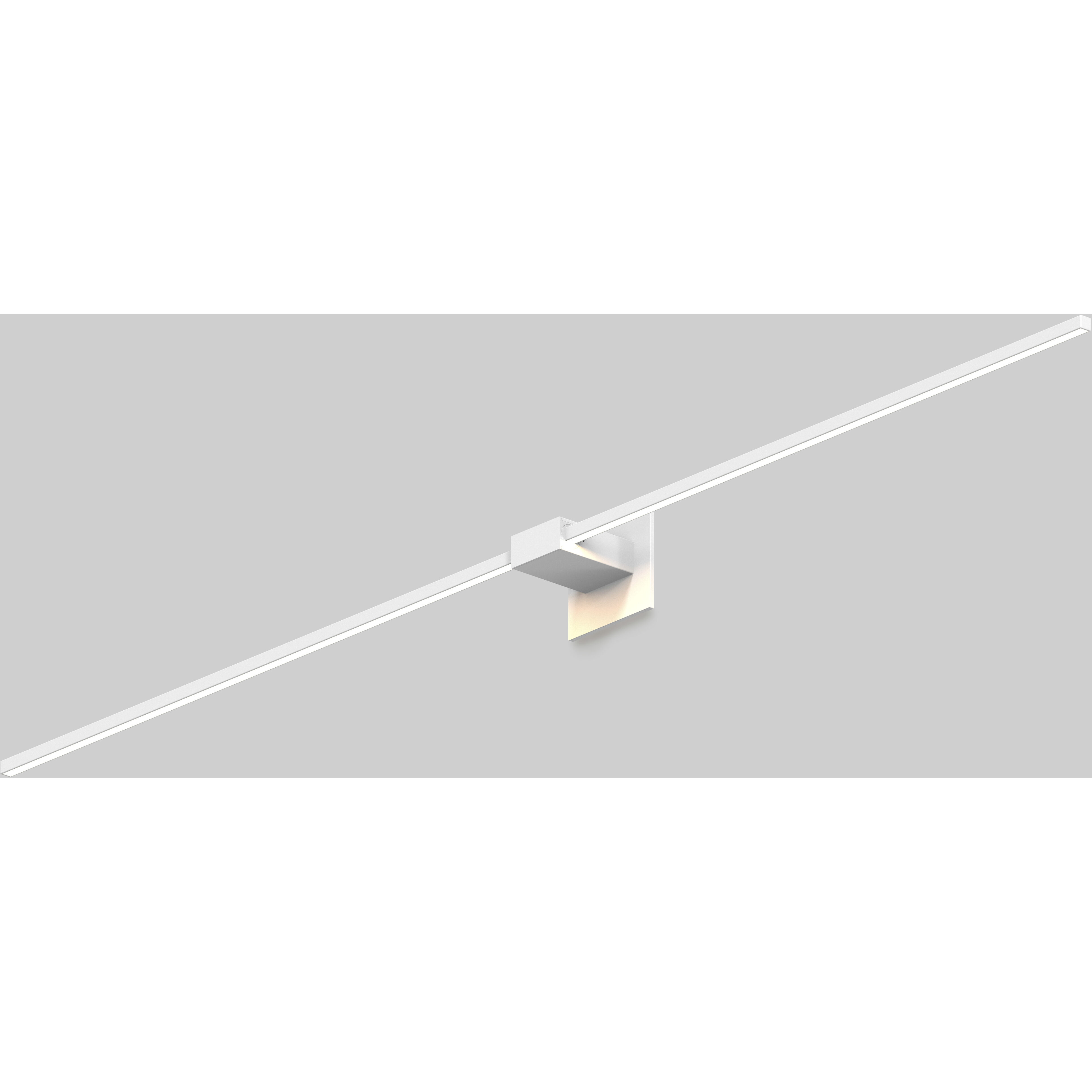 Z-Bar LED 4 inch Matte white Wall Sconce Wall Light, Center Mount